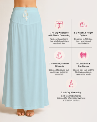 Fine Pure Cotton Satin Petticoat