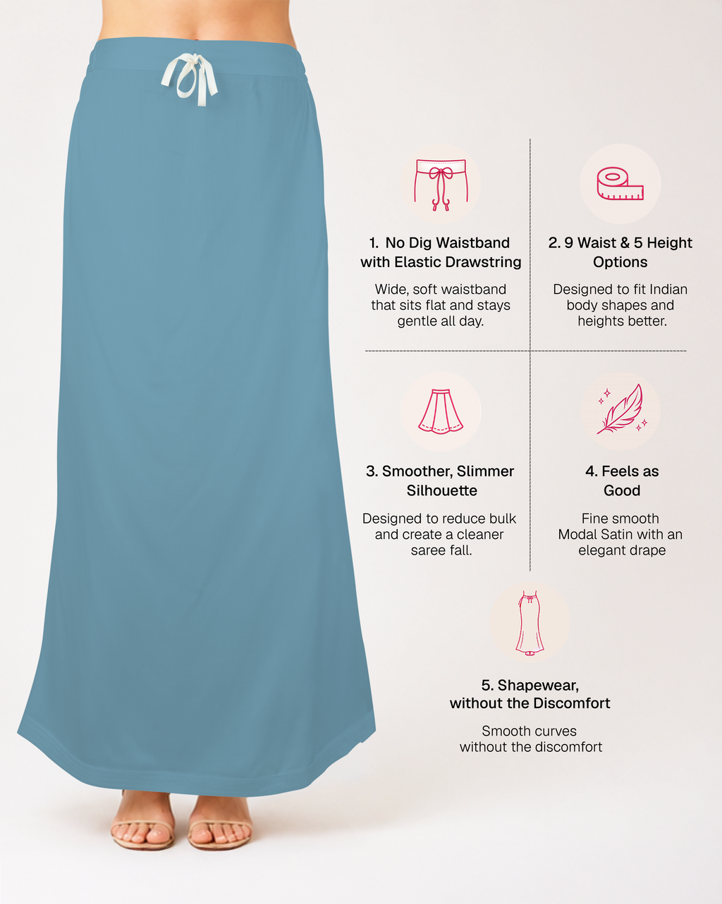 Smooth Modal Satin Petticoat