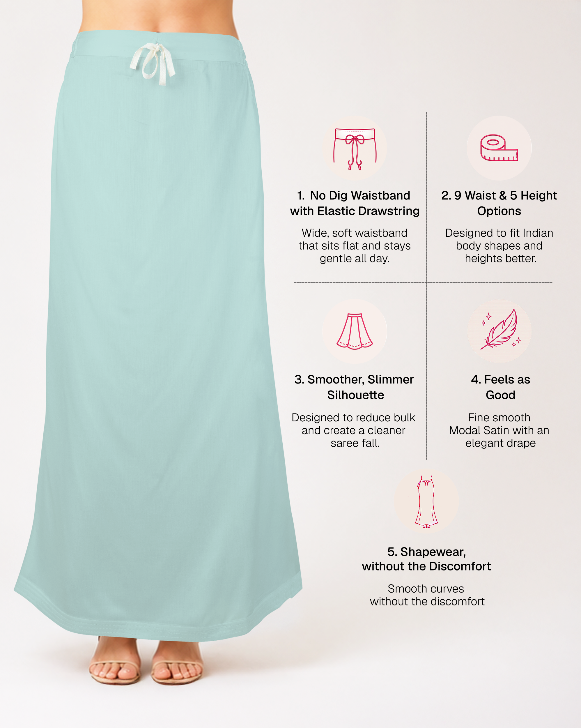 Smooth Modal Satin Petticoat