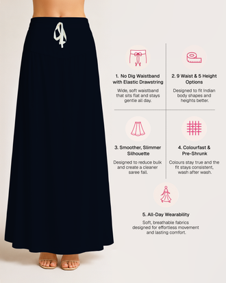 Fine Pure Cotton Satin Petticoat