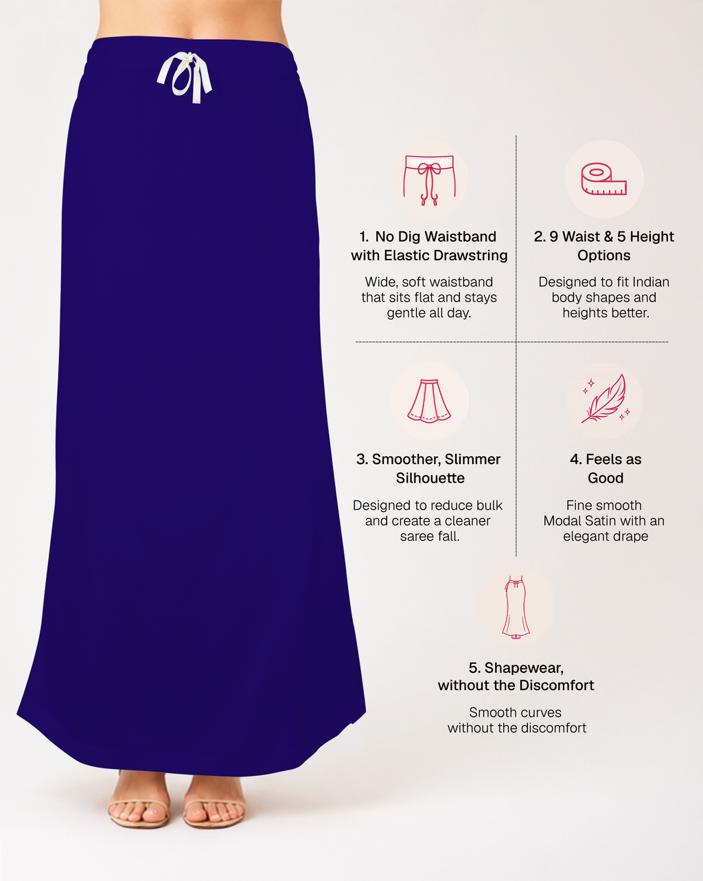 Smooth Modal Satin Petticoat