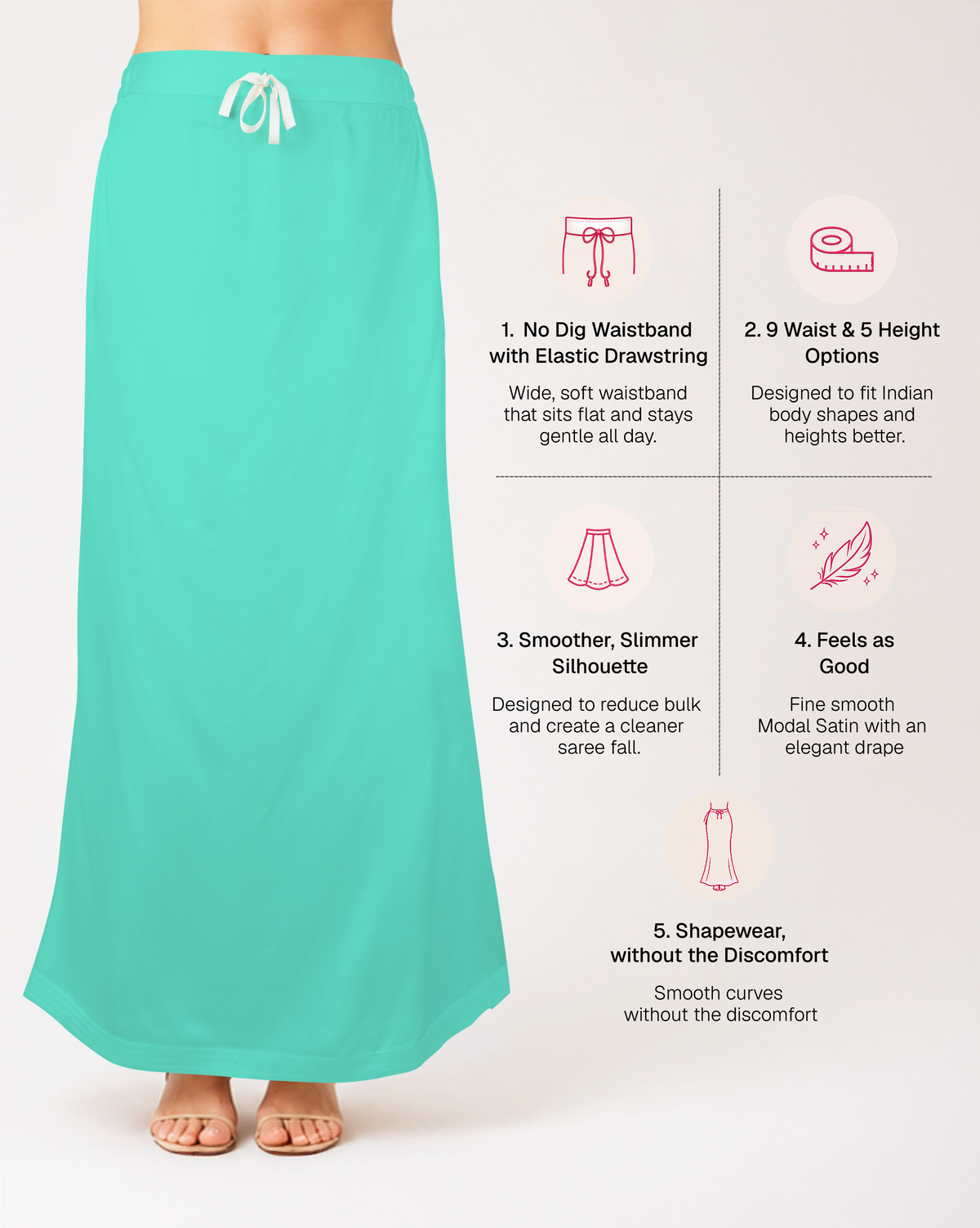 Smooth Modal Satin Petticoat