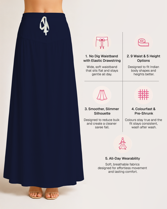 Fine Pure Cotton Satin Petticoat