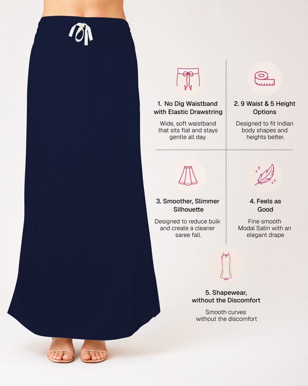 Smooth Modal Satin Petticoat