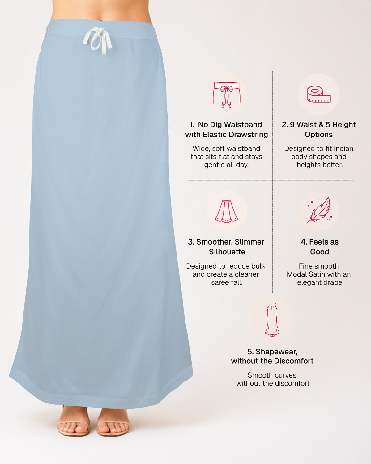 Smooth Modal Satin Petticoat