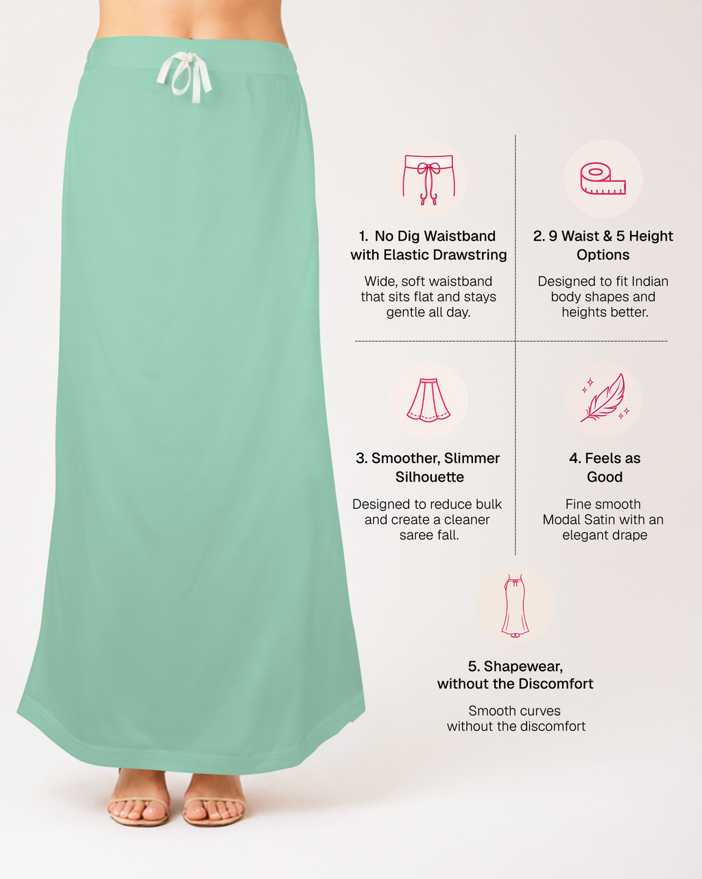 Smooth Modal Satin Petticoat