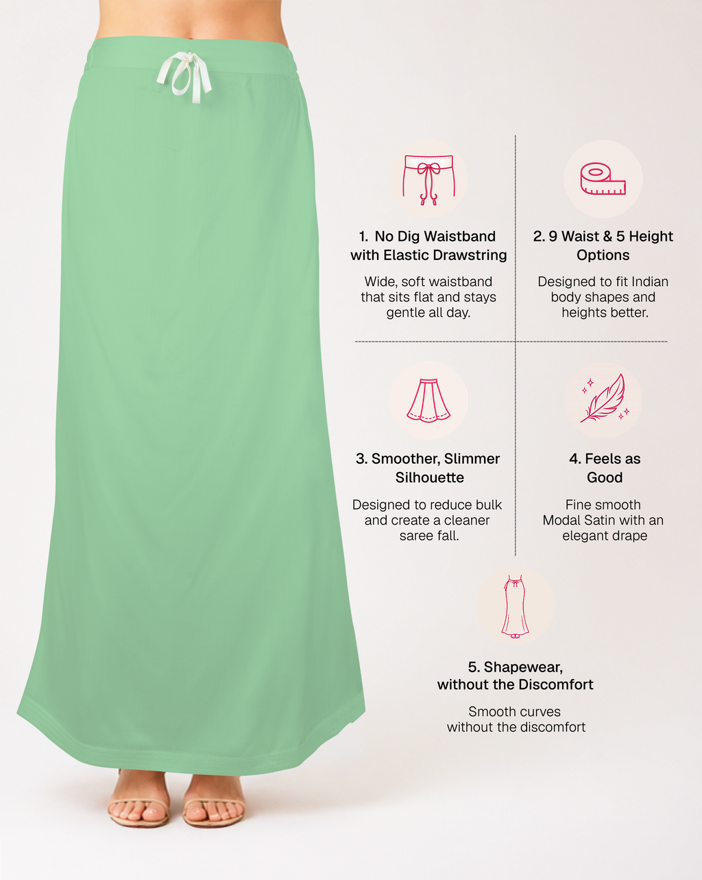 Smooth Modal Satin Petticoat