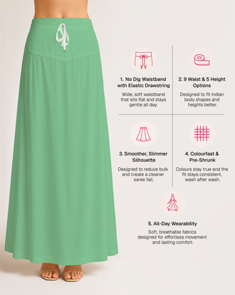 Fine Pure Cotton Satin Petticoat