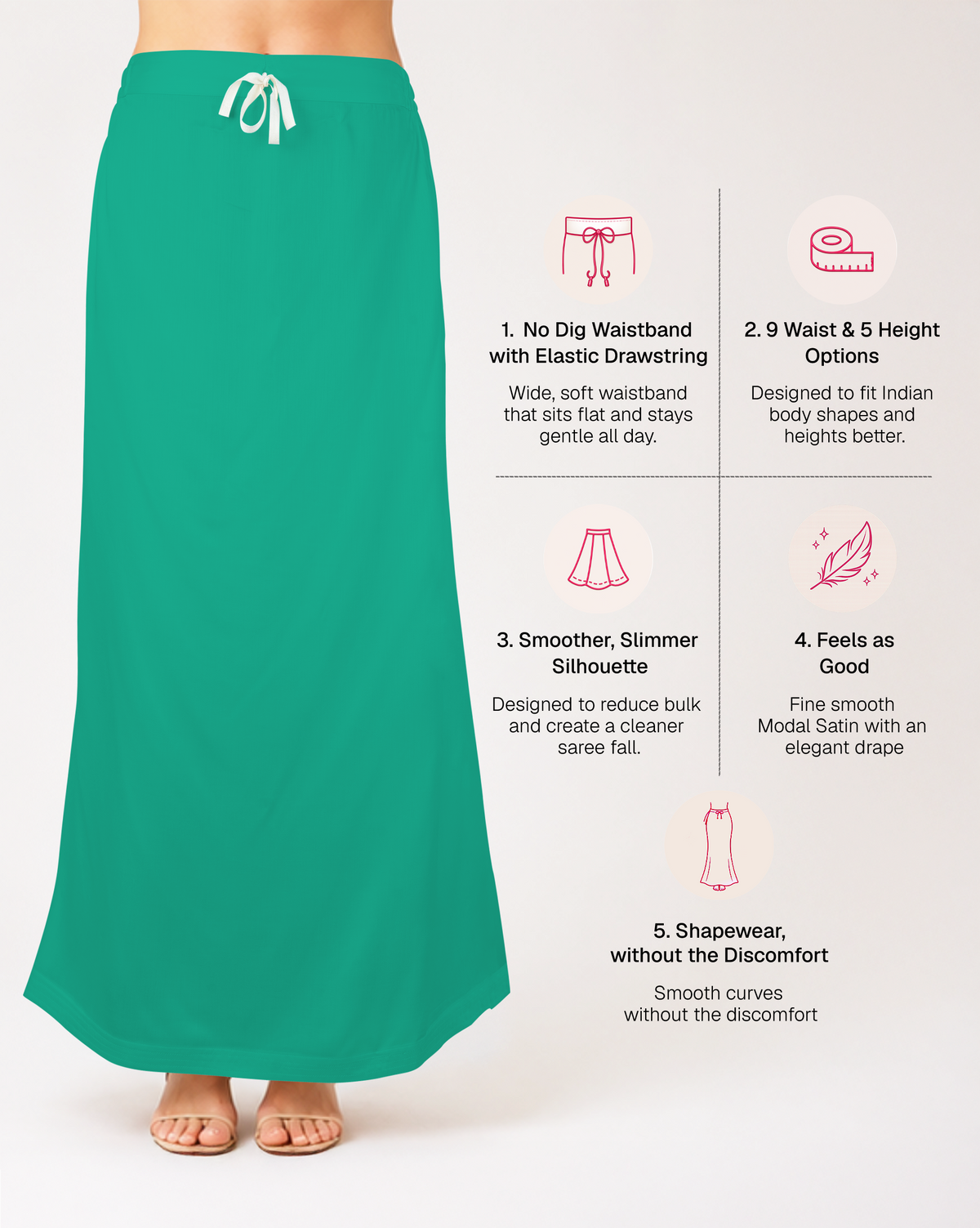 Smooth Modal Satin Petticoat