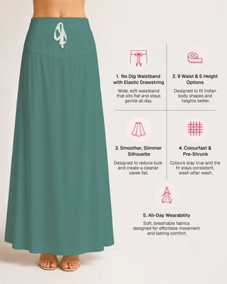 Fine Pure Cotton Satin Petticoat
