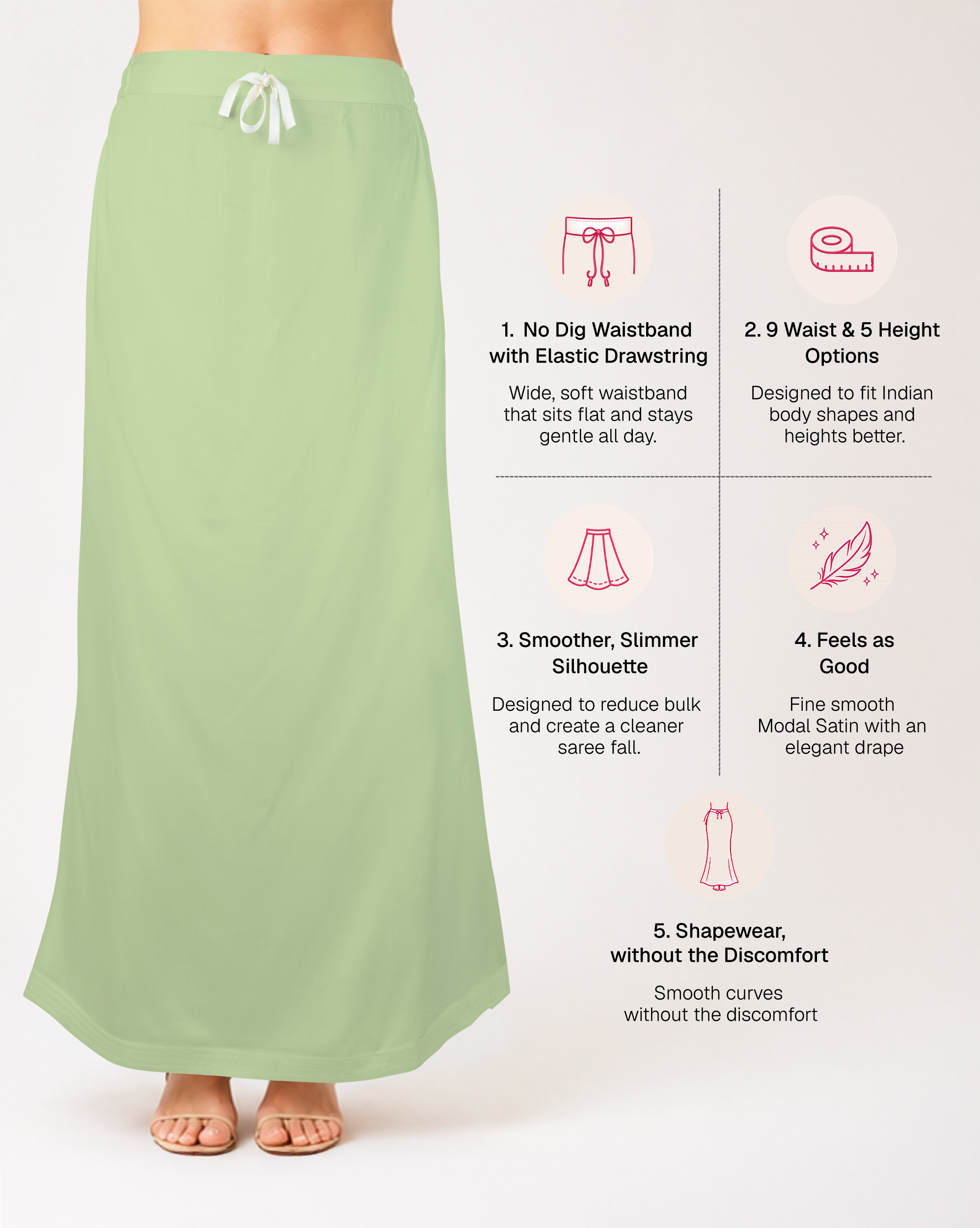 Smooth Modal Satin Petticoat