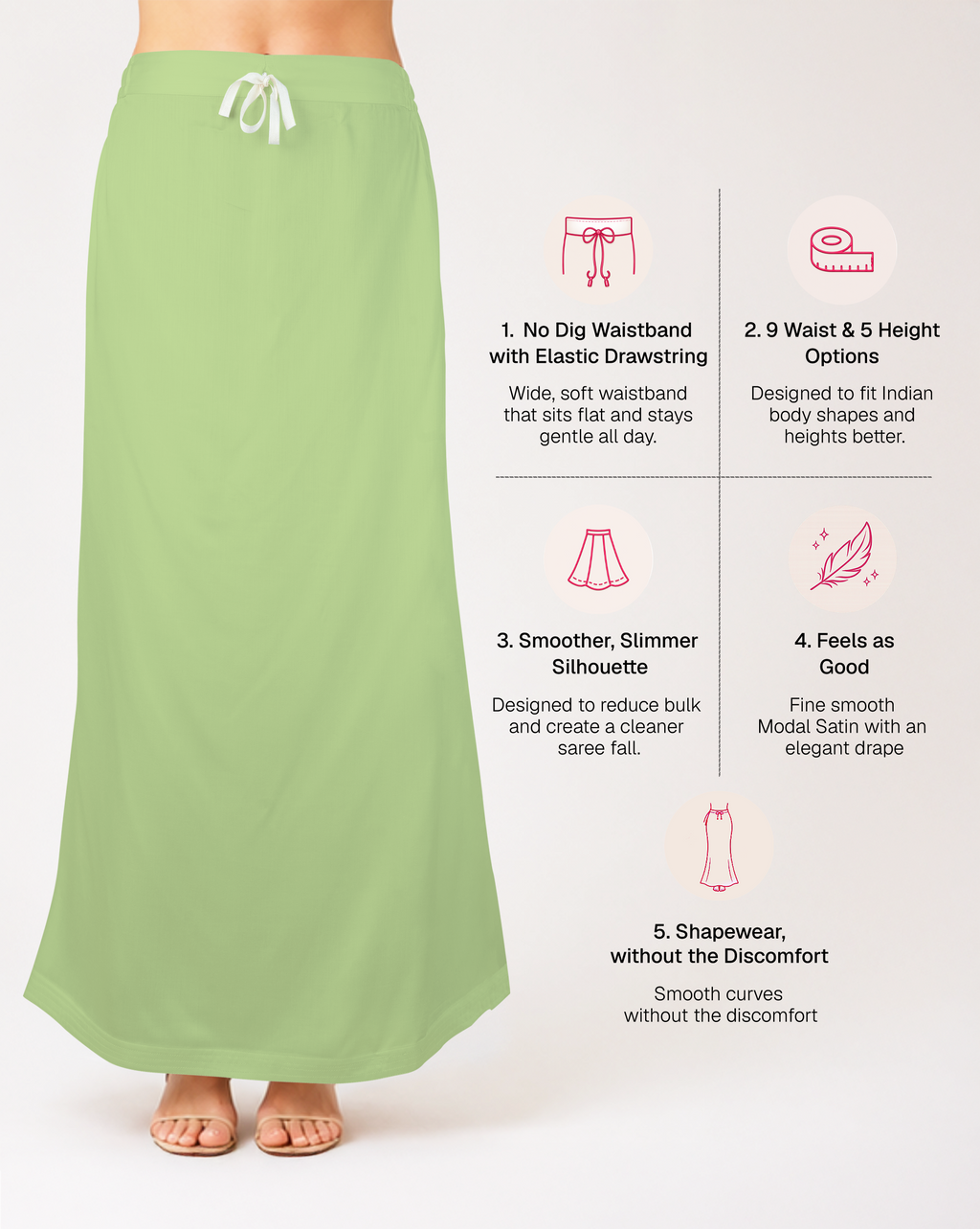 Smooth Modal Satin Petticoat