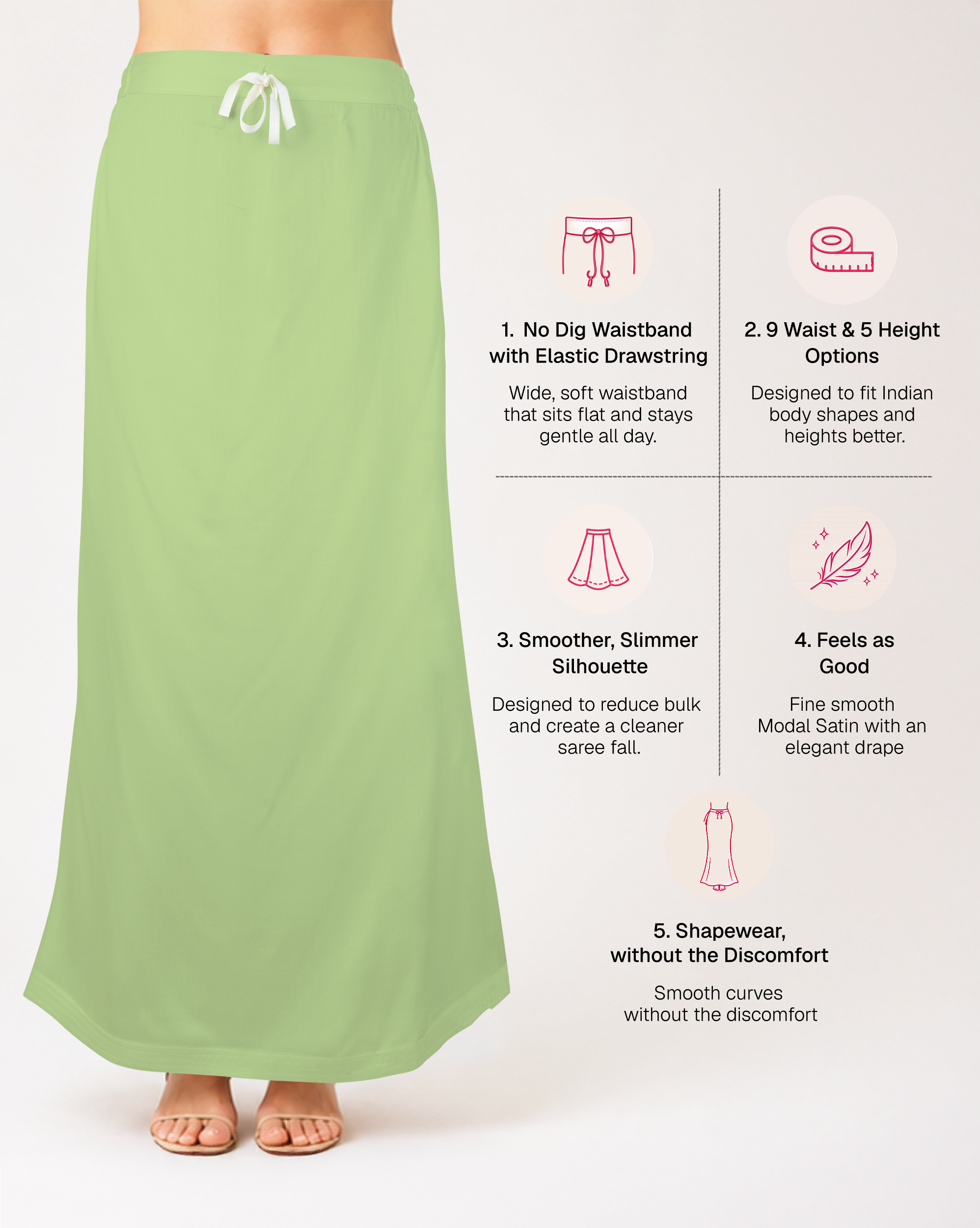 Smooth Modal Satin Petticoat
