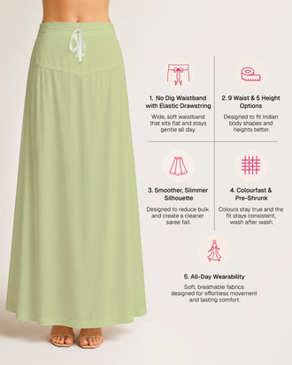 Fine Pure Cotton Satin Petticoat