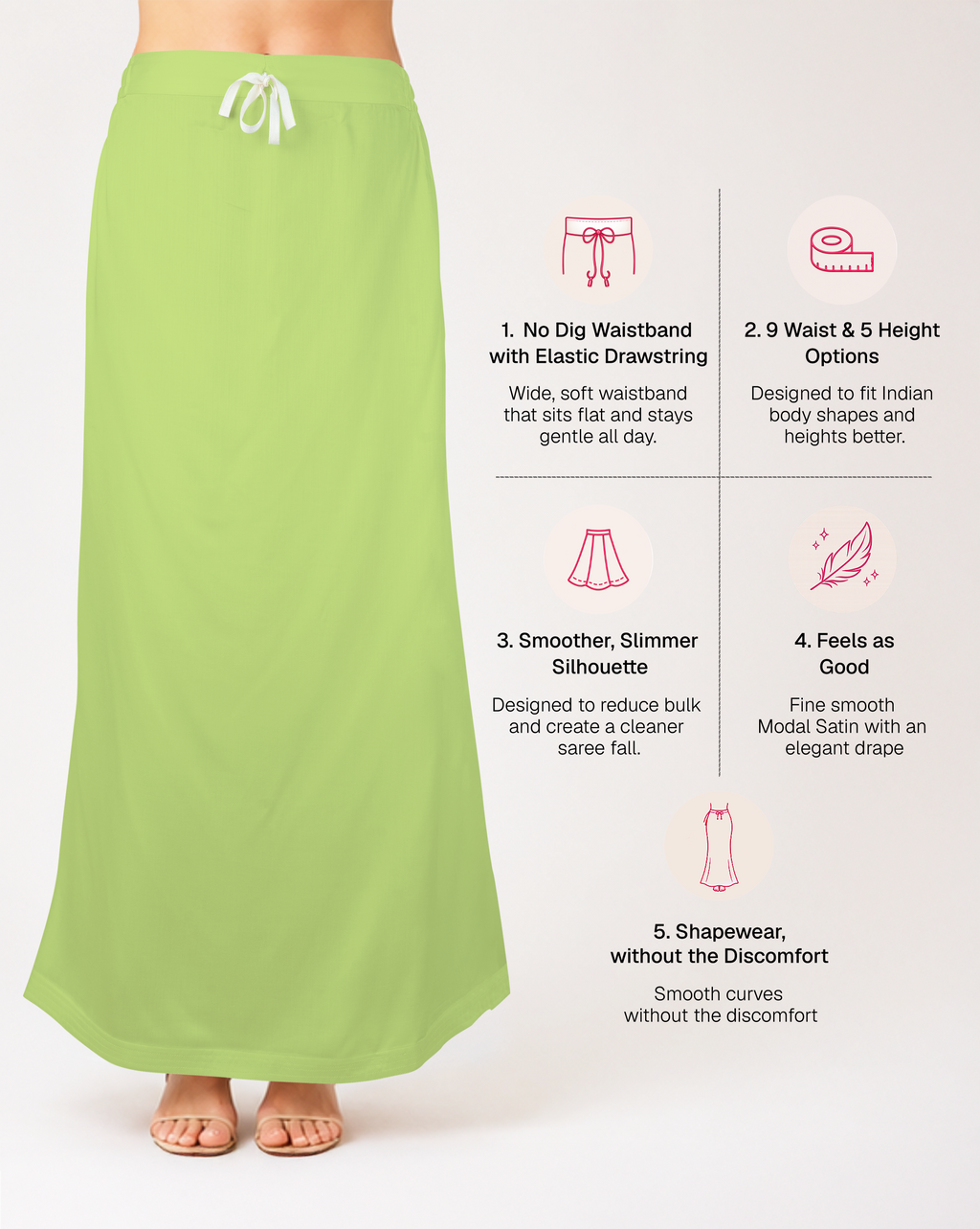 Smooth Modal Satin Petticoat
