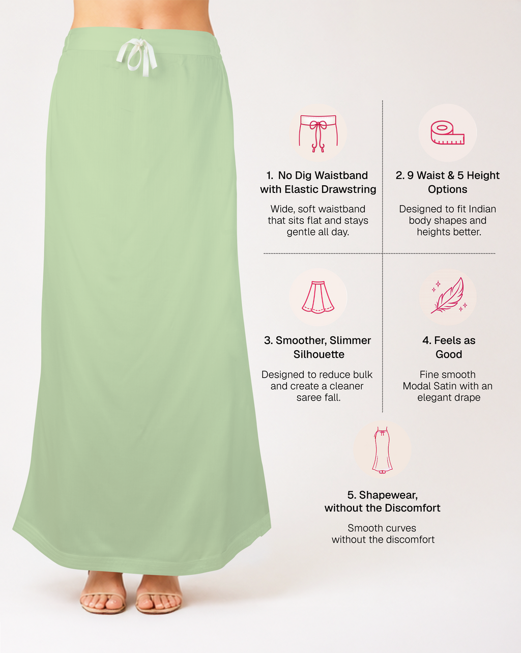 Smooth Modal Satin Petticoat