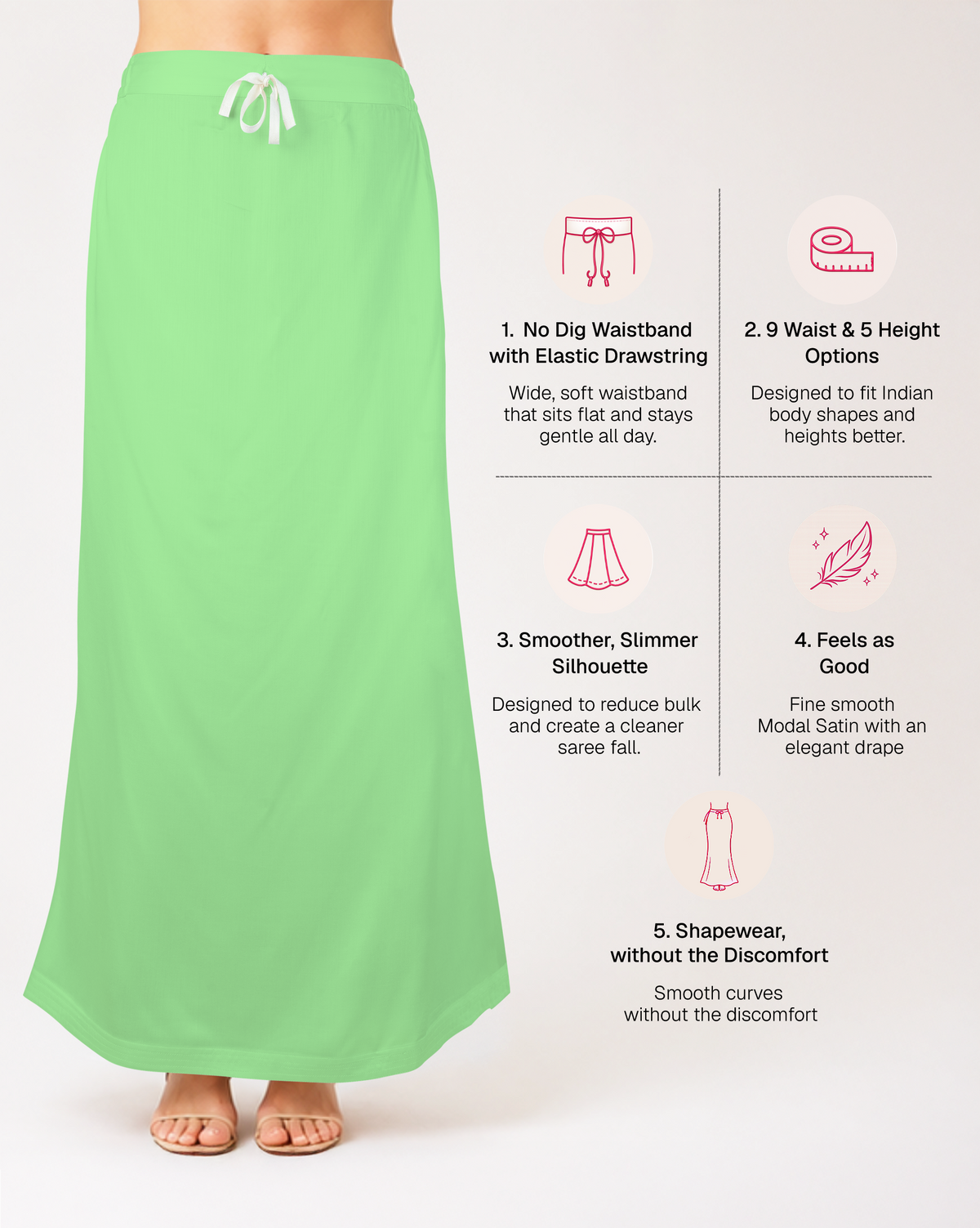 Smooth Modal Satin Petticoat