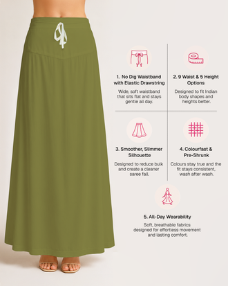Fine Pure Cotton Satin Petticoat