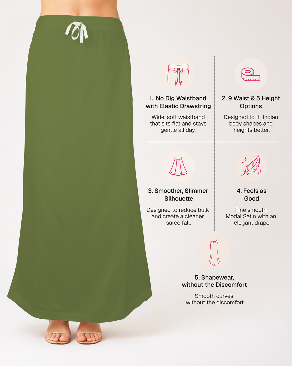 Smooth Modal Satin Petticoat