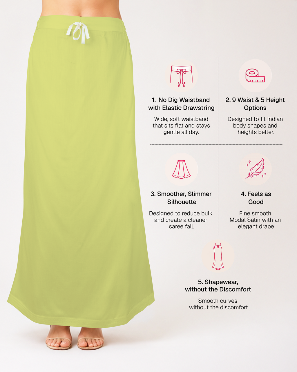 Smooth Modal Satin Petticoat