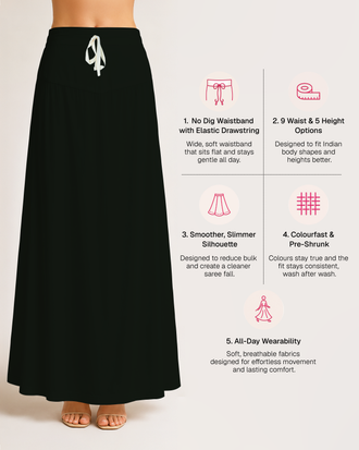 Fine Pure Cotton Satin Petticoat