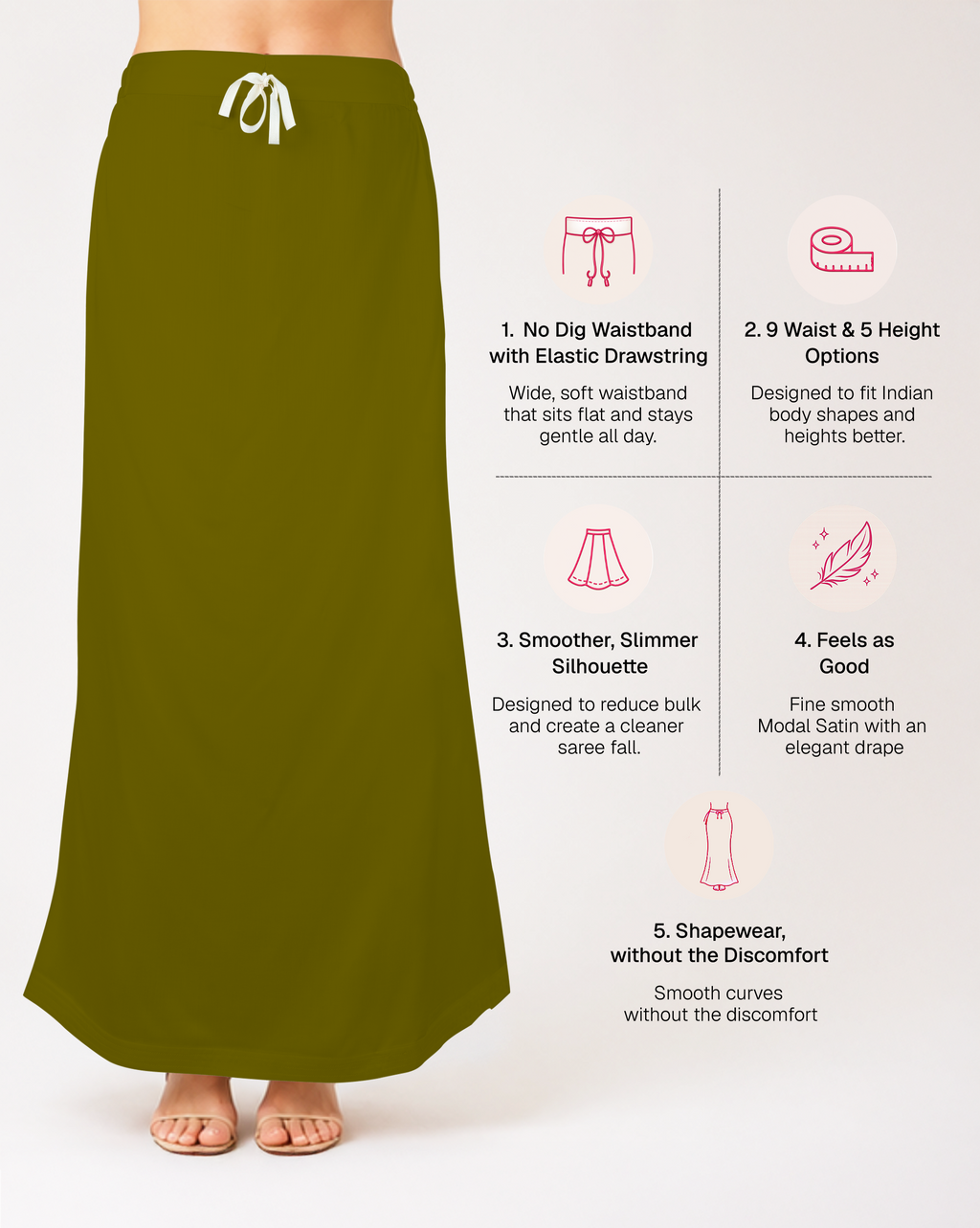 Smooth Modal Satin Petticoat