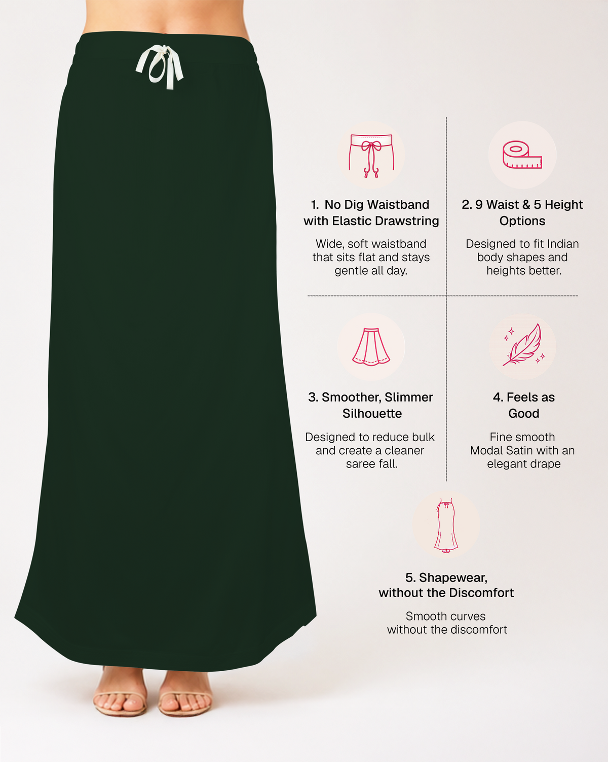 Smooth Modal Satin Petticoat