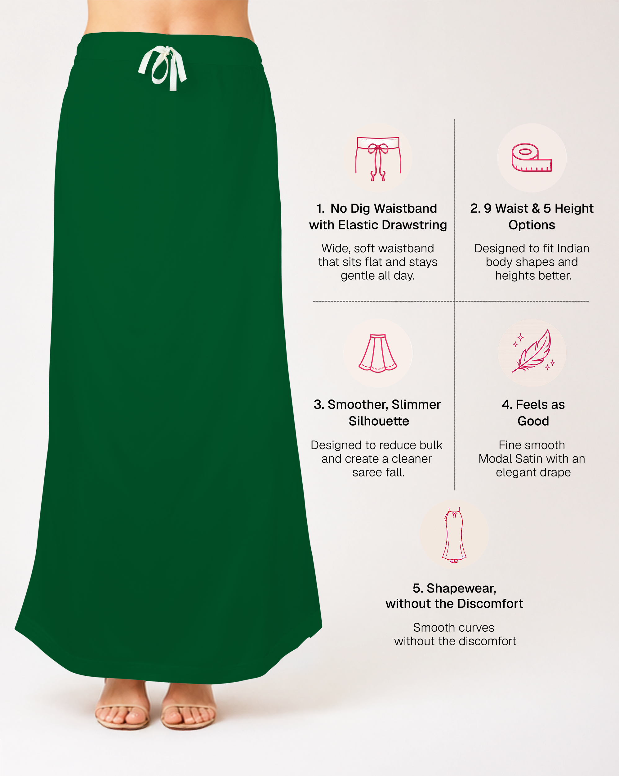 Smooth Modal Satin Petticoat