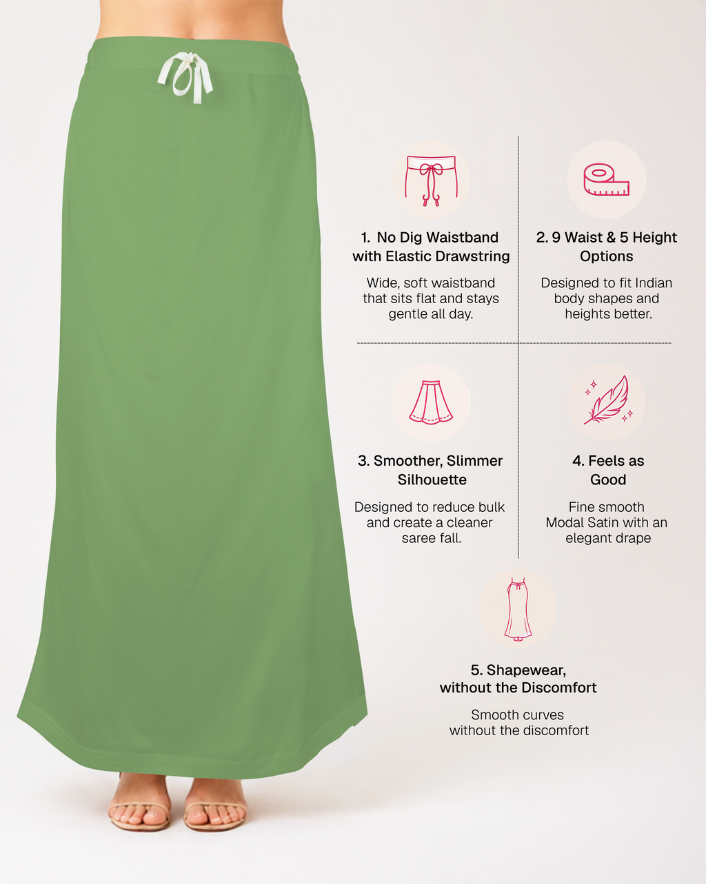 Smooth Modal Satin Petticoat