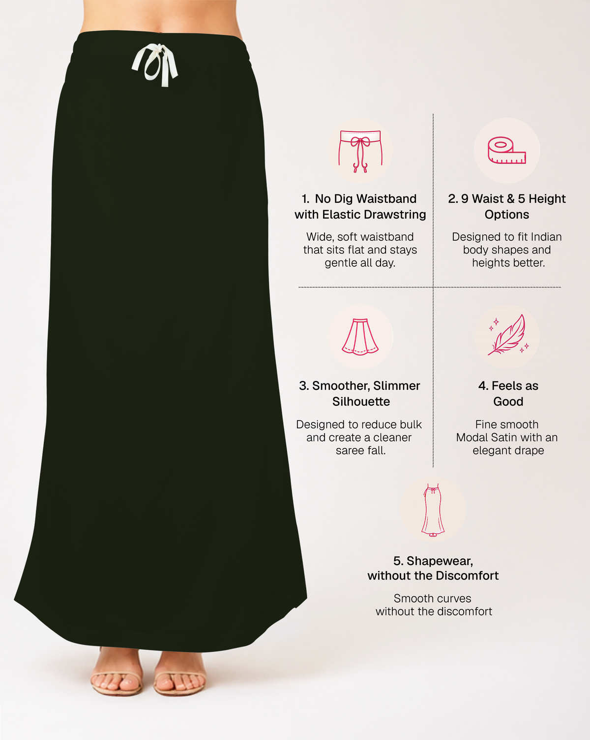 Smooth Modal Satin Petticoat