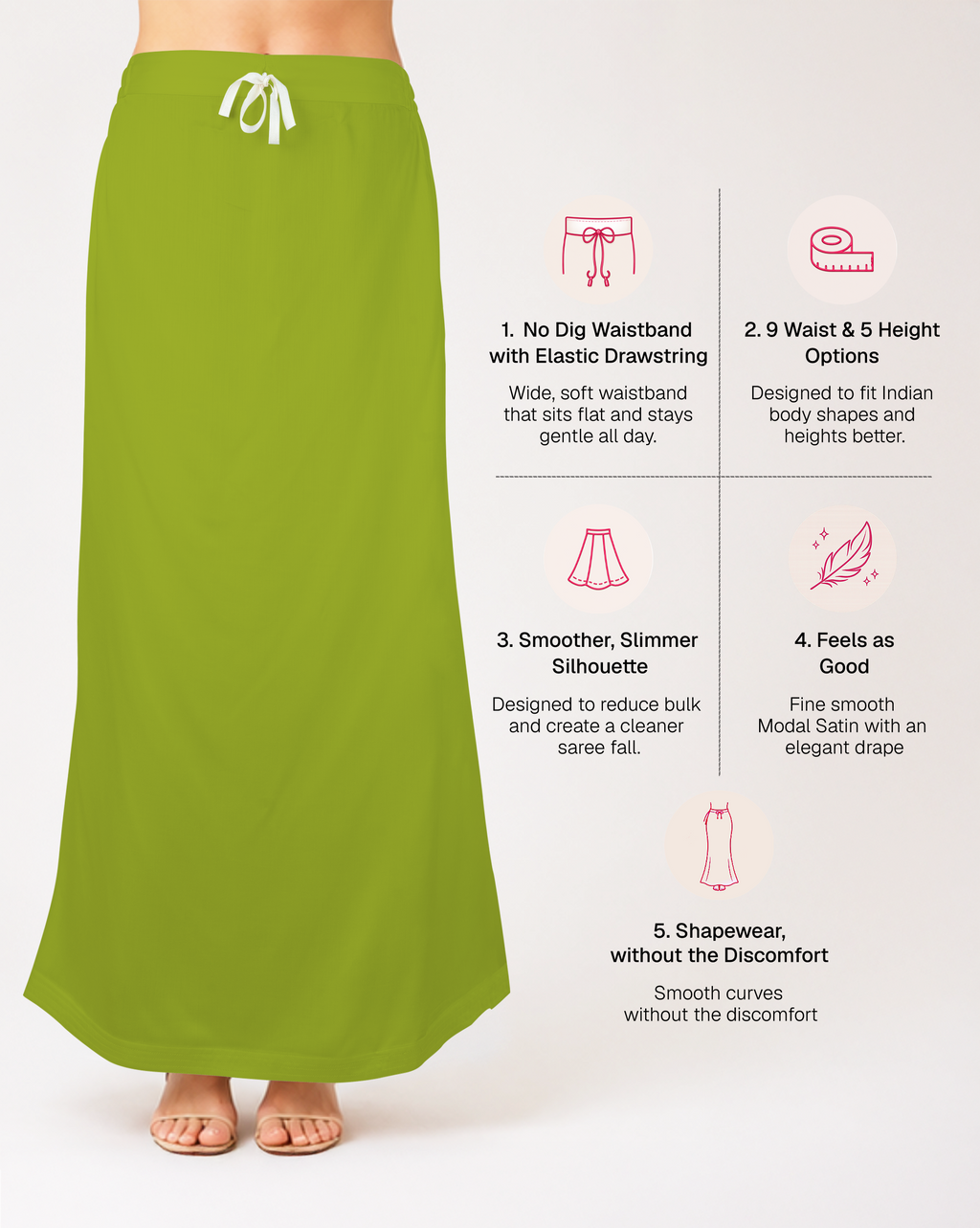 Smooth Modal Satin Petticoat