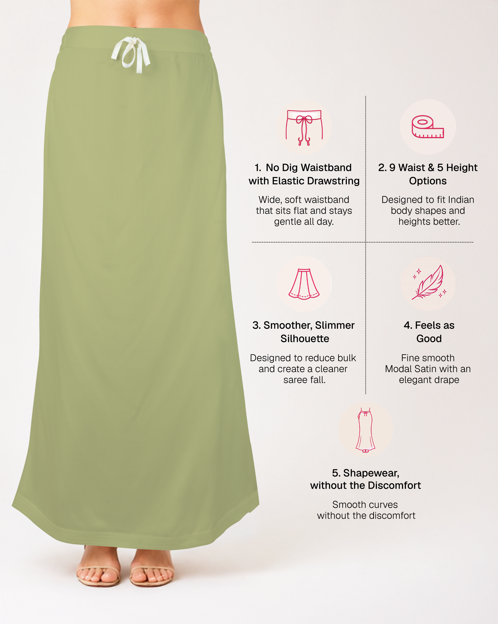 Smooth Modal Satin Petticoat