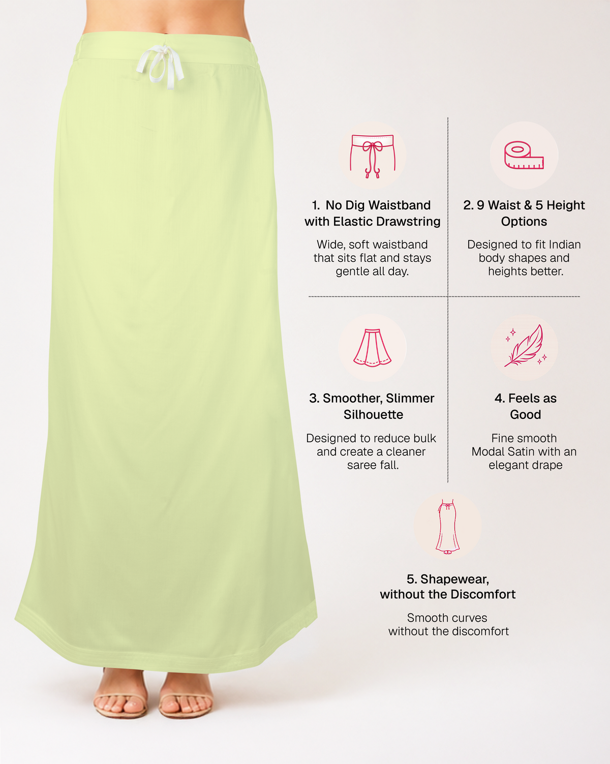 Smooth Modal Satin Petticoat