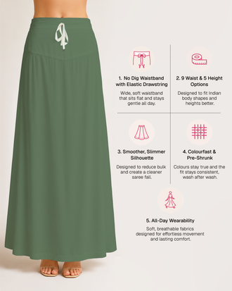 Fine Pure Cotton Satin Petticoat