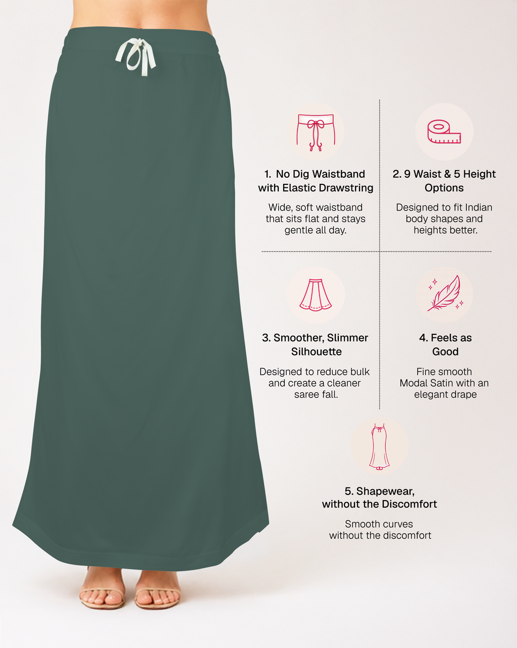 Smooth Modal Satin Petticoat