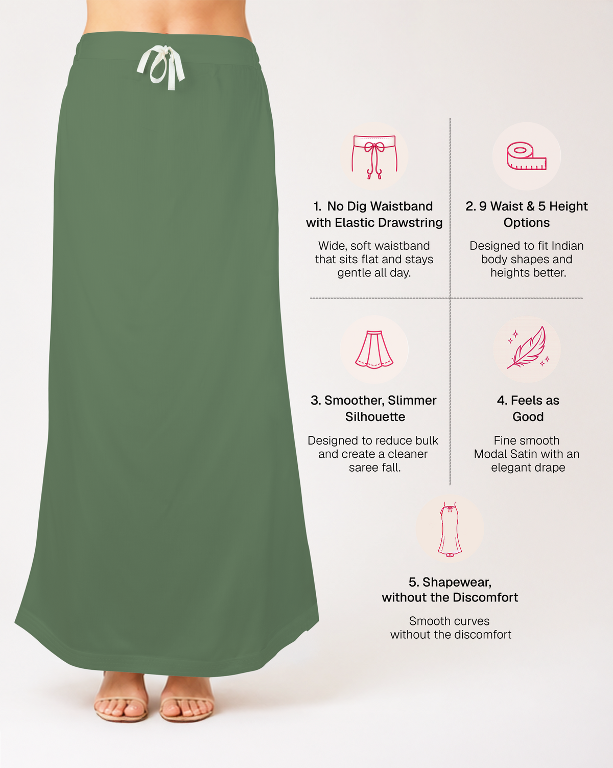 Smooth Modal Satin Petticoat