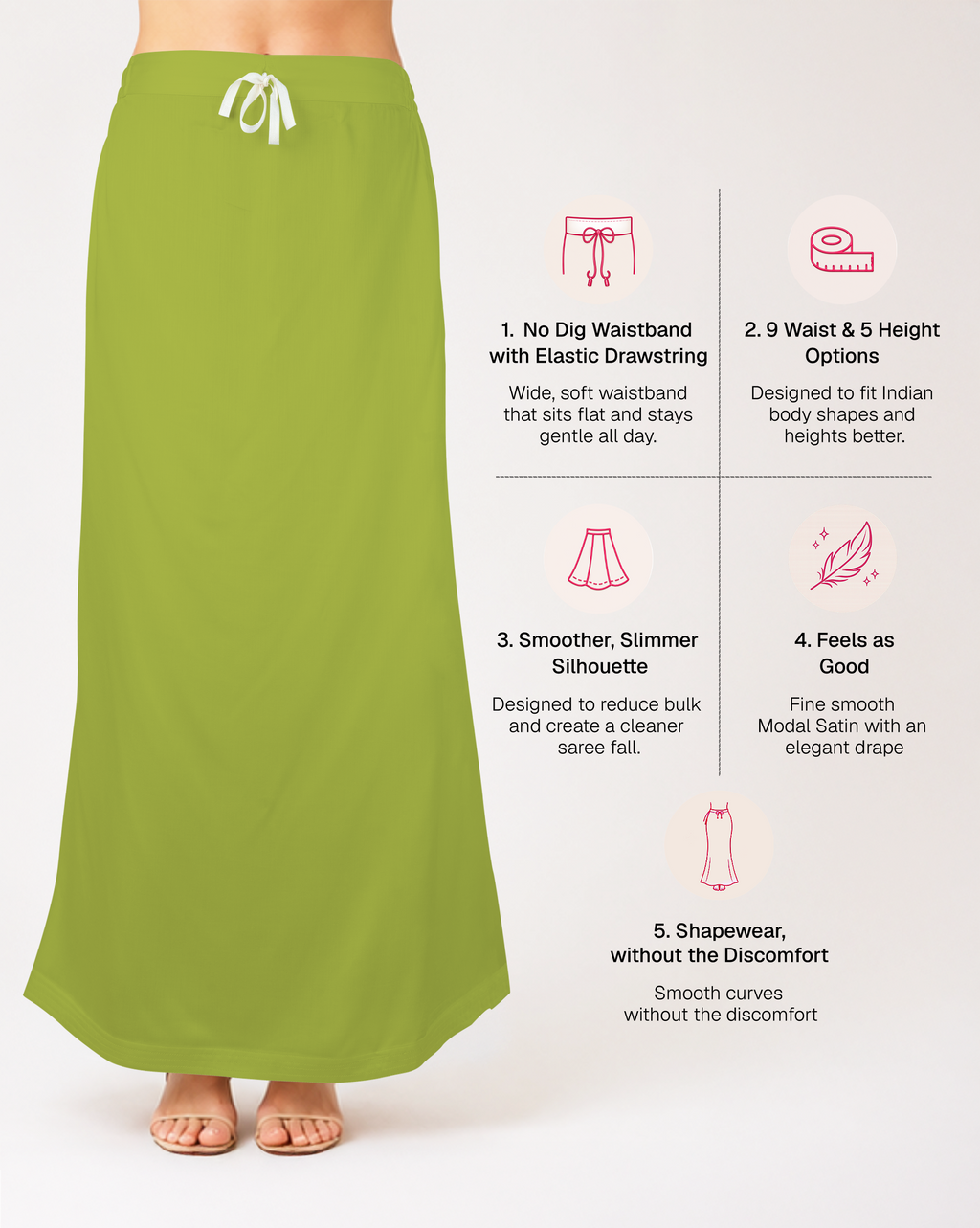 Smooth Modal Satin Petticoat