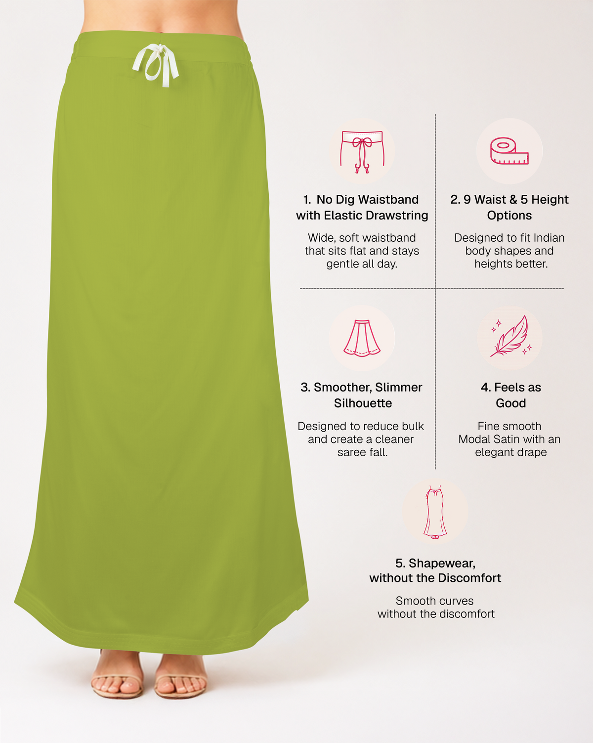 Smooth Modal Satin Petticoat