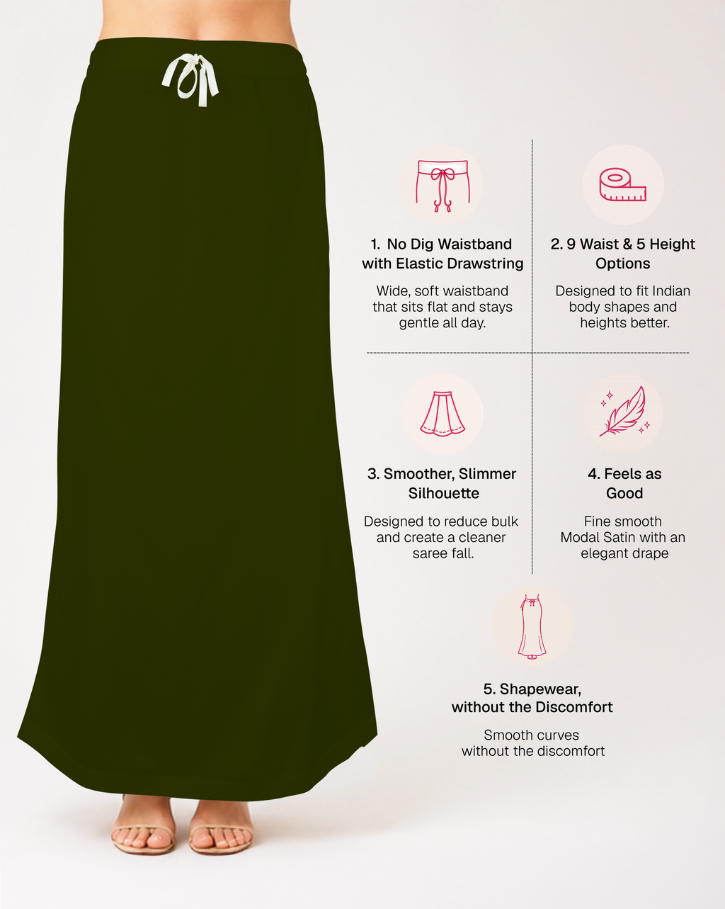 Smooth Modal Satin Petticoat