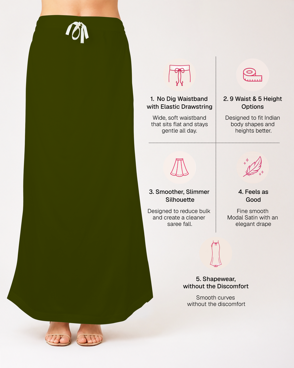 Smooth Modal Satin Petticoat