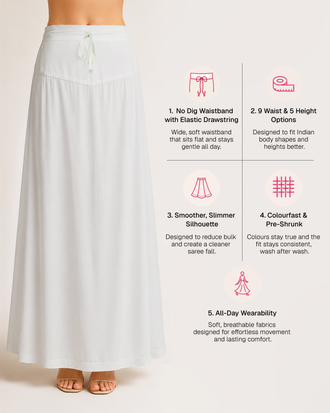 Fine Pure Cotton Satin Petticoat