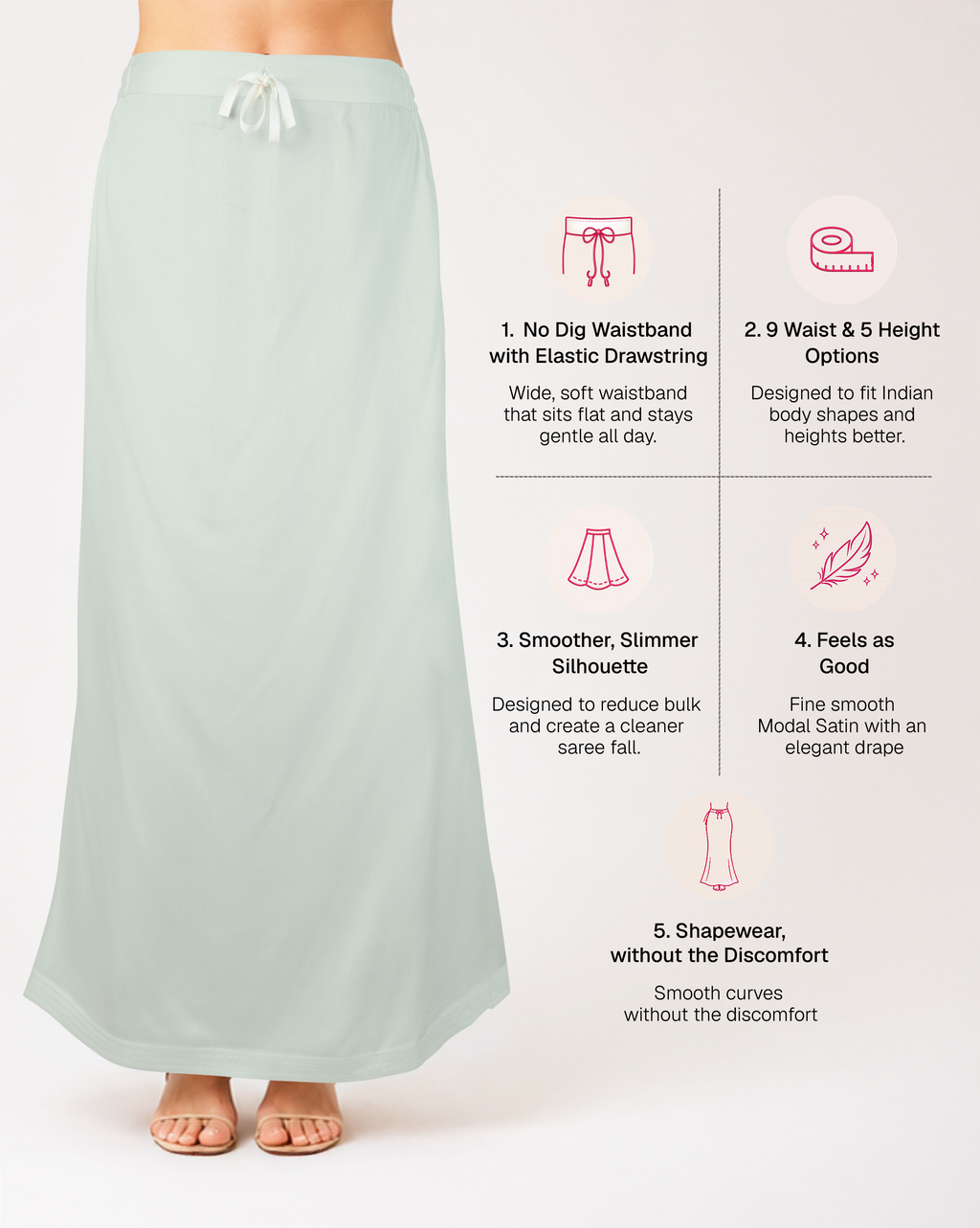 Smooth Modal Satin Petticoat