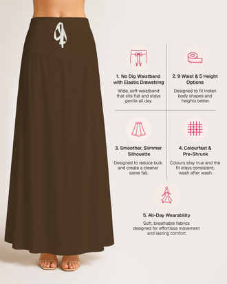 Fine Pure Cotton Satin Petticoat