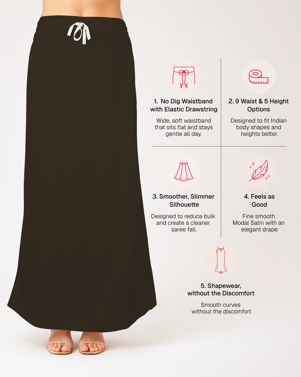Smooth Modal Satin Petticoat