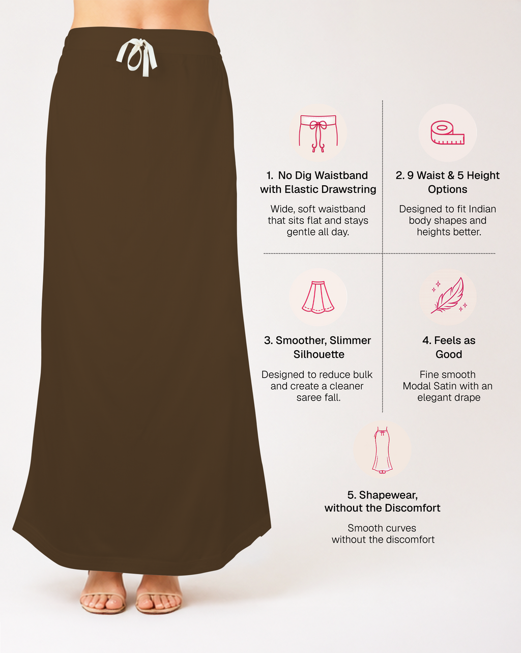 Smooth Modal Satin Petticoat