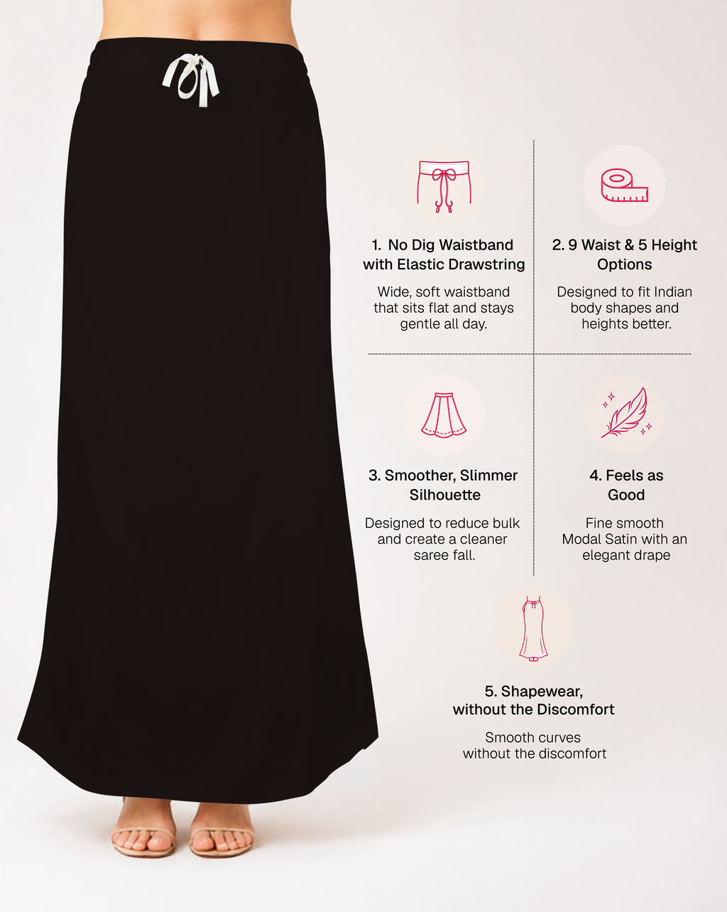 Smooth Modal Satin Petticoat