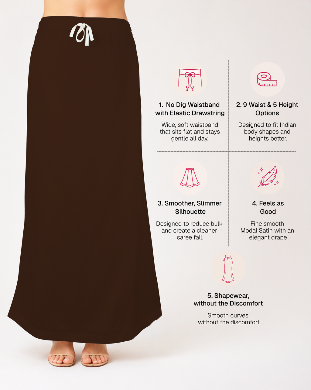 Smooth Modal Satin Petticoat
