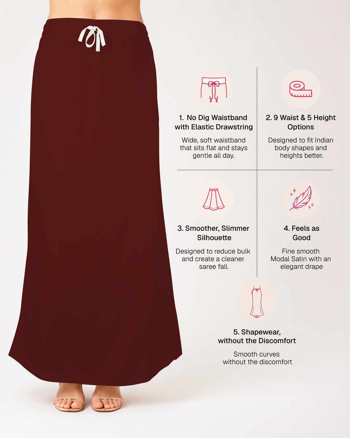 Smooth Modal Satin Petticoat