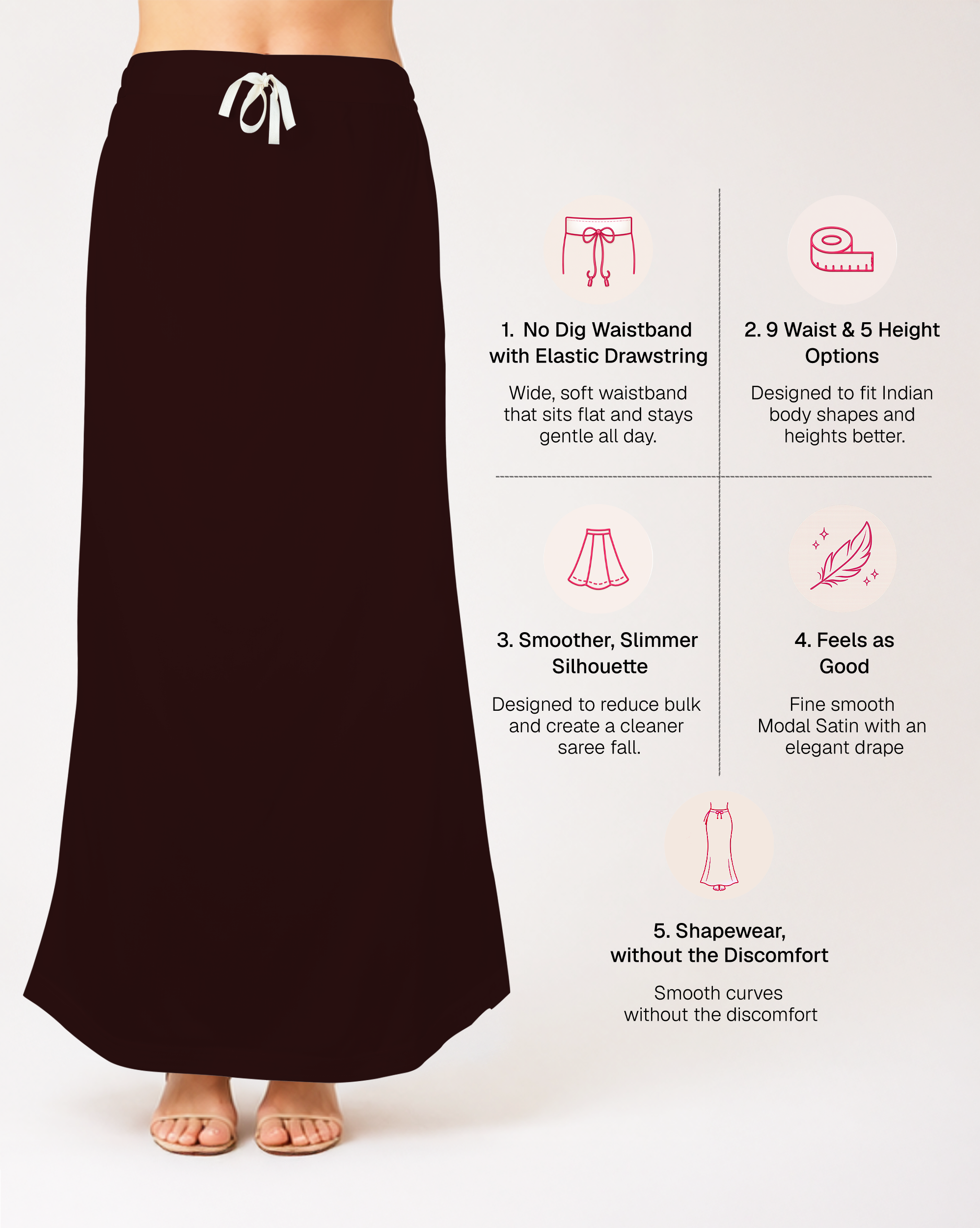 Smooth Modal Satin Petticoat