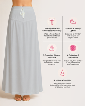 Fine Pure Cotton Satin Petticoat